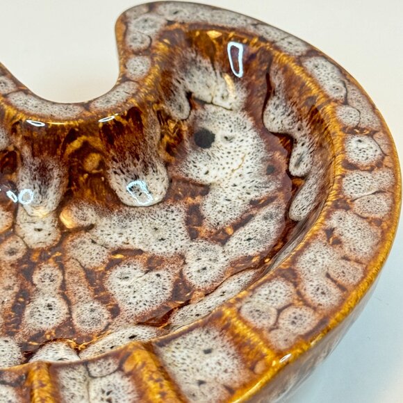 Vintage Ceramic Bowling Ashtray ELBRO JAPAN 989 Glazed Pin Ball Collectible - Picture 4 of 7